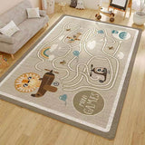 Tapis Enfant Circuit Voitures Ville Imitation Cachemire Grand Format 3