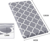 Set Tapis de Cuisine PVC Anti-Fatigue Motif Marocain – Rouge et Bleu 5