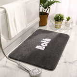 Tapis de Bain Uni Inscription BATH – Salle de Bain & Douche 4