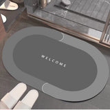 Tapis de Bain Ovale Absorbant Doux – Salle de Bain 12