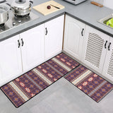 Tapis Cuisine Set 2 Pièces Absorbant Motifs Variés Runner 6