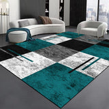 Tapis Rectangulaire Velours Cristal Motif Géométrique Multicolore – Salon & Chambre 5