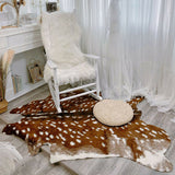 Tapis Forme Peau de Bête Imitation Cerf Taches Naturelles – Salon & Bureau 4