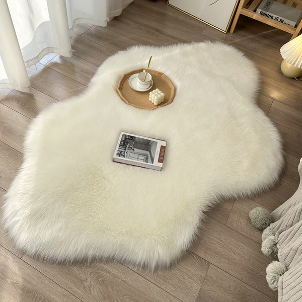 Tapis Peau de Mouton Synthétique – Fausse Fourrure Moelleuse | Chambre Salon