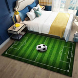 Tapis Rectangulaire Terrain de Football Imprimé – Chambre Enfant 4