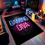 Tapis Rectangulaire Gaming Néon 