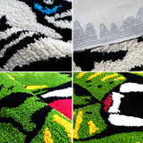 Tapis Forme Tête de Tigre Irrégulier – Salon & Chambre 6