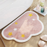 Tapis Demi-Rond Nuage Visage Kawaii – Salle de Bain & Chambre 5