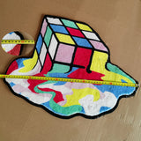 Kit DIY Tapis Broderie – Motif Rubik's Cube Coloré | Loisir Créatif 1