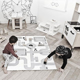 Tapis de Jeu Enfant Carte de Ville Polyester – Chambre 3