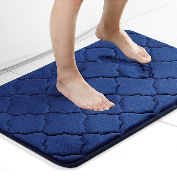 Tapis de Bain Rectangulaire Mousse Mémoire – Salle de Bain