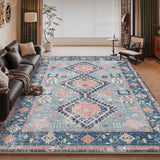 Tapis Persan Bohème Grande Taille Résistant Taches Salon 9