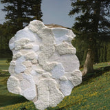 Tapis Forme Irrégulière Touffeté Mousse Crème – Salon & Chambre 7