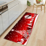 Tapis Runner Noël Fêtes Coloré Cuisine Entrée Lavable 3