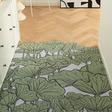 Tapis Découpable Motif Fleurs Nuages Orangés & Beige – Entrée & Salon 6