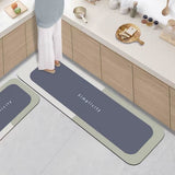 Set Tapis Salle de Bain & Cuisine – Gris & Bleu – Runner + 2 Pièces 6