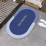 Tapis de Bain Ovale Absorbant Doux – Salle de Bain 17