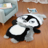 Tapis Forme Animale Peluche Panda & Pingouin – Chambre Enfant & Salon 1