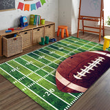 Tapis Rectangulaire Motif Terrain de Sport Enfant – Chambre & Salle de Jeux 8