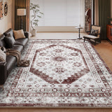 Tapis Persan Bohème Grande Taille Résistant Taches Salon 19