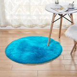 Tapis Rond Moelleux Imitation Fourrure – Plusieurs Couleurs 9