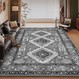 Tapis Persan Bohème Grande Taille Résistant Taches Salon 21