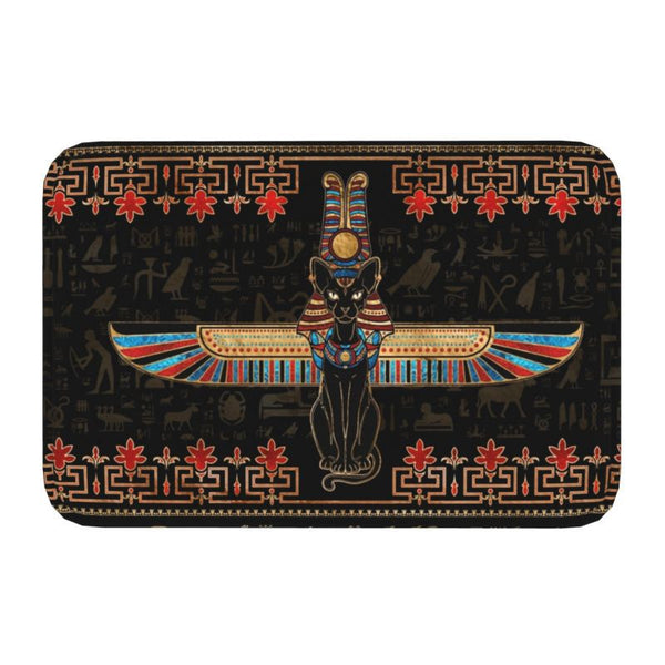 Tapis Rectangulaire Imprimé Chat Égyptien Antique – Entrée & Salon