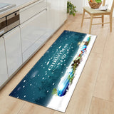 Tapis Runner Noël Fêtes Coloré Cuisine Entrée Lavable 8