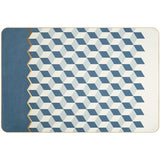 Tapis Rectangulaire Géométrique – Lignes Épurées Gris & Bleu | Salon Table Basse 7