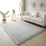 Tapis Rectangulaire Velours Corail Épais Uni – Grand Format 7