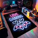 Tapis Rectangulaire Gaming Néon 