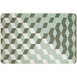 Tapis Rectangulaire Géométrique – Lignes Épurées Gris & Bleu | Salon Table Basse 4