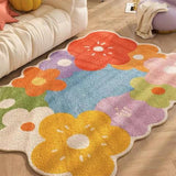 Tapis Fleuri Multicolore Pop – Chambre & Salon – Imitation Cachemire 2