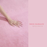 Tapis Rectangulaire Peluche Imitation Lapin Doux – Salon & Chambre 14