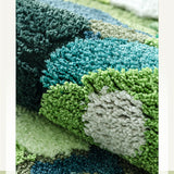 Tapis Touffeté Irrégulier Mousse Verte Forêt Tropicale Chambre 4