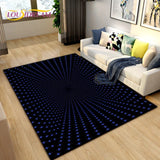 Tapis Rectangulaire Velours Cristal Motif Points Lumineux – Salon & Chambre 2