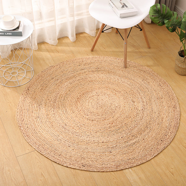 Tapis Ovale Jonc de Mer Tressé Naturel – Salon & Chambre