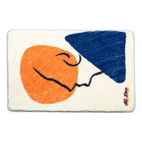 Tapis de Bain Ovale Épais Illustration Abstraite – Salle de Bain 6