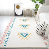 Tapis Runner Berbère Blanc & Noir Motif Géométrique – Salon & Couloir 9