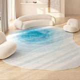 Tapis Forme Irrégulière Dégradé Shaggy – Salon & Chambre 3