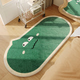 Tapis Runner Ovale Alien Souriant Imitation Cachemire Multicolore 4