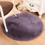 Tapis Rond Shaggy Moelleux Uni – Salon & Chambre 10