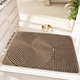 Tapis d'Entrée Spirale Anneau de Fil – Vert, Gris, Kaki 6