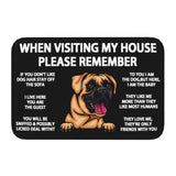 Tapis Entrée Humour Règles de la Maison Chien Imprimé TPE 7