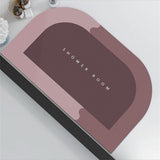 Tapis de Bain Ovale Velours Diatomite Ultra-Absorbant – Salle de Bain & Douche 2