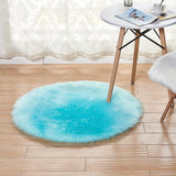 Tapis Rond Moelleux Imitation Fourrure – Plusieurs Couleurs 8