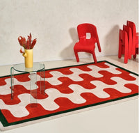 Checkerboard red checkered