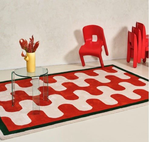 Tapis Damier Luxe Tendance – Vert, Violet, Noir et Plus