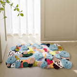 Tapis Touffeté Irrégulier Jardin d'Été Coloré Fleurs Chambre 6