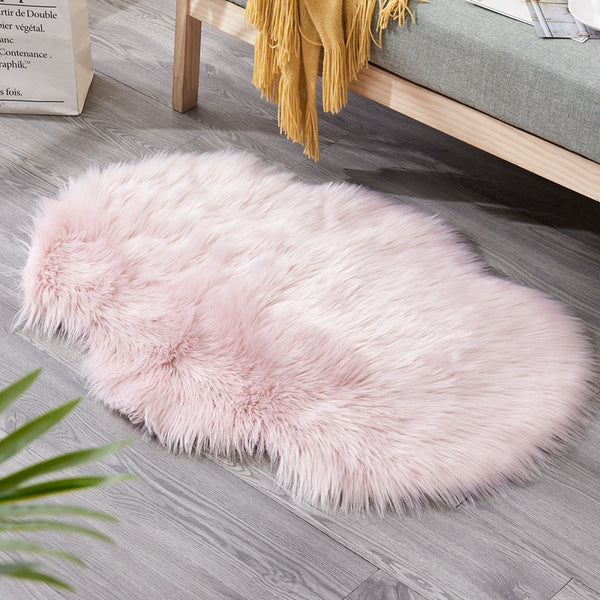 Tapis Ovale Shaggy Uni – Salon, Chambre & Salle de Bain